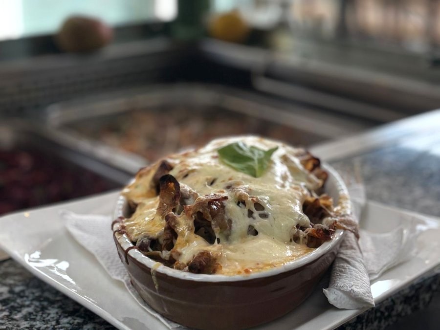 Überbackener Auflauf